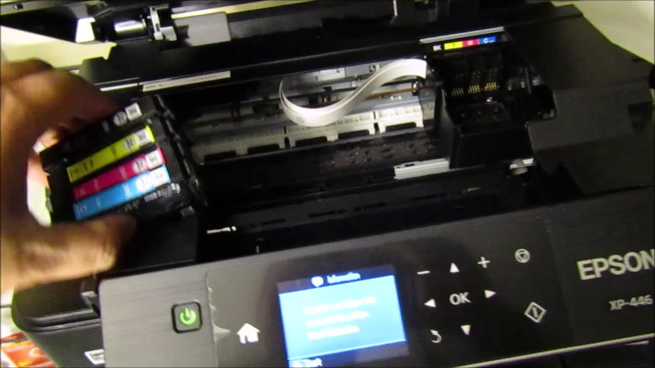 Epson XP 446 HOW TO INSTALL INK - YouTube