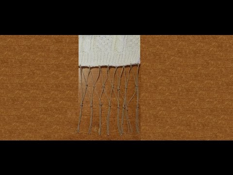 Come fare le frange ad uno scialle - tutorial passo a passo