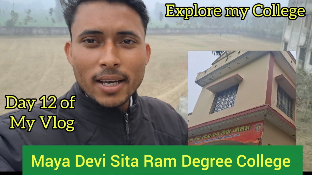 I Visited My College👨‍🎓 | Maya Devi Sita Ram Degree College || #college #vlog #schoolvlog #viral 