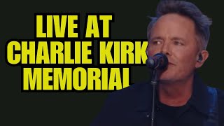 Chris Tomlin Worships at Charlie Kirk Memorial | “Holy Forever / How Great Is Our God” (LIVE)