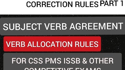 SENTENCE CORRECTION RULES (PART-1)| ERROR DETECTION TRICKS| CSS PMS ISSB LECTURER TESTS| URDU & HIND