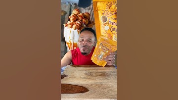 Trying Trader Joe’s Peanut Butter Caramel Popcorn #food