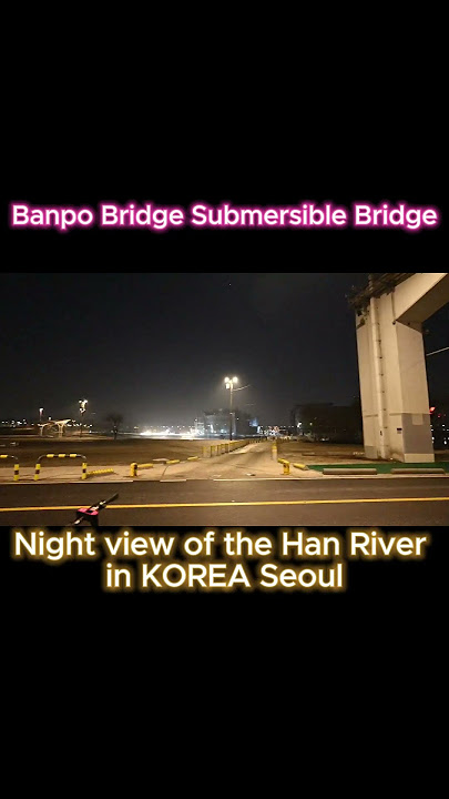 Banpo Bridge Submersible Bridge -Han River Night view Seoul tour in Korea 5