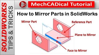 How To Mirror Parts (Not Feature) In SolidWorks