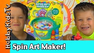 Crayola Spin Art Maker Review By Hobbytiger With Hobidstv