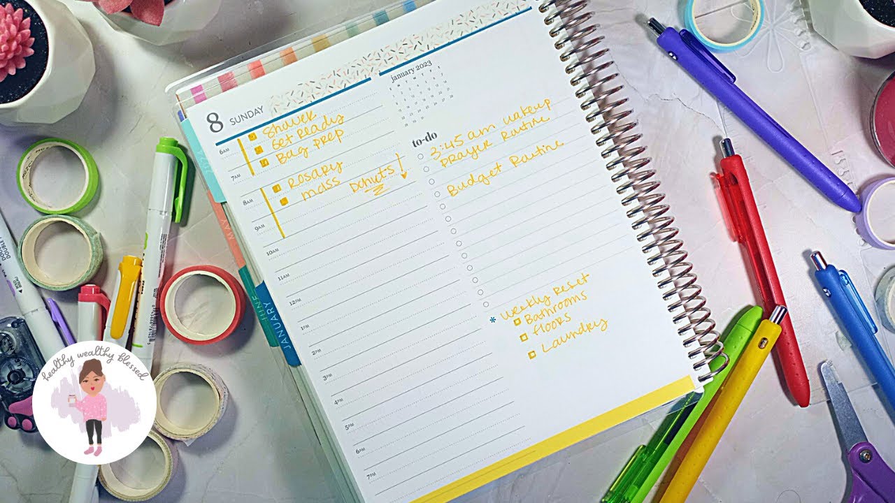 Daily Plan with Me | Erin Condren Daily Duo - YouTube