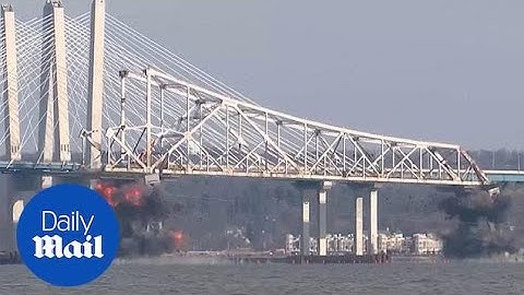 Tappan Zee Bridge demolished with explosives in New York