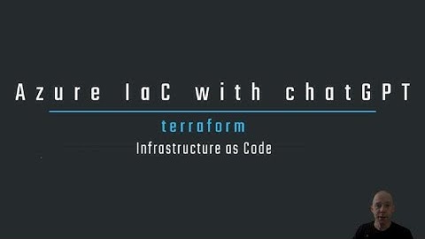 Azure IaC using terraform with chatGPT