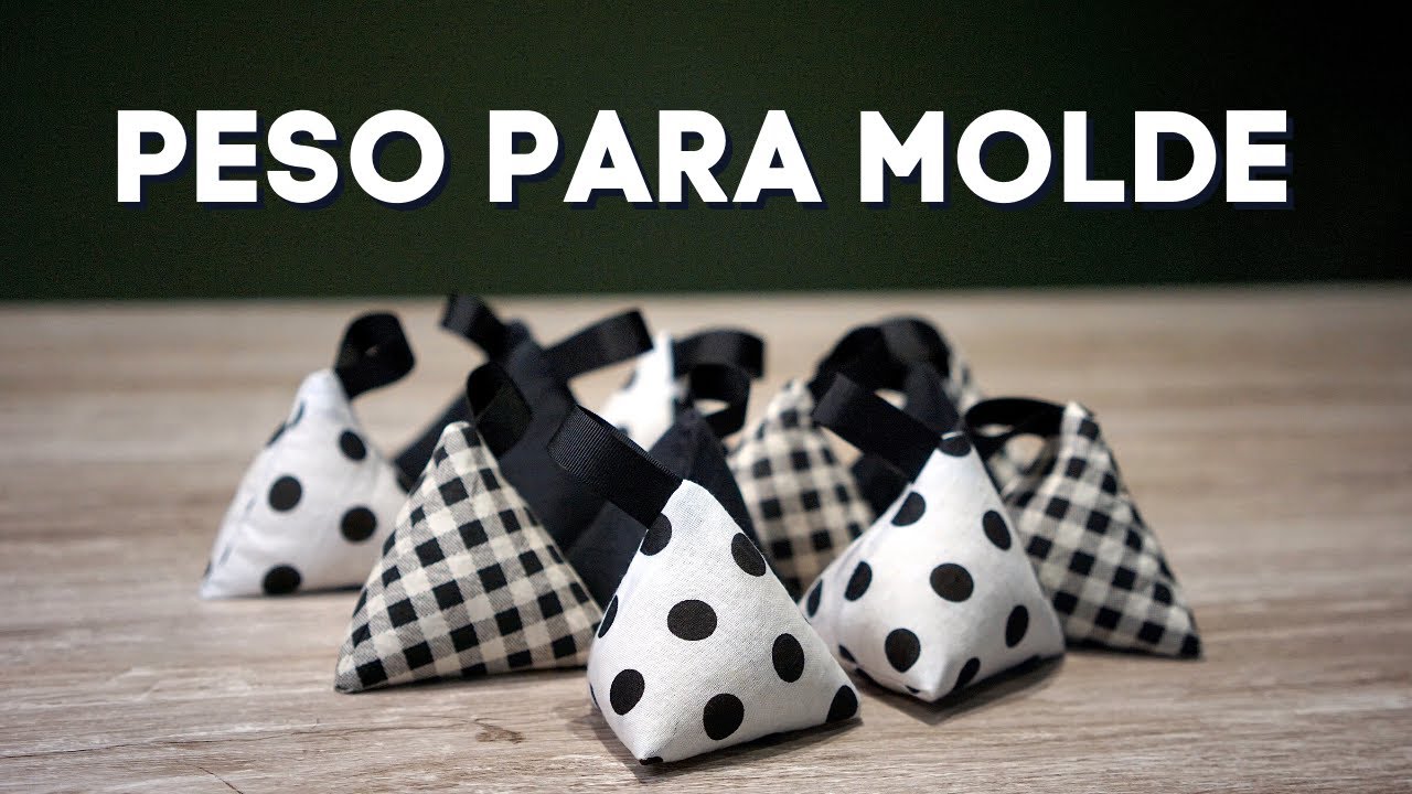 Como fazer peso para molde - Faça com retalhos - Costura para iniciante