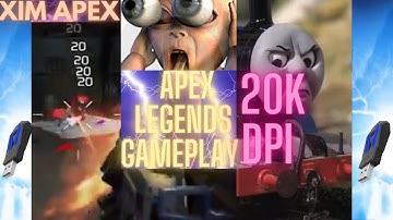 APEX LEGENDS XIM APEX is 20,000 DPI settings good ? SYNC OFF * Gameplay 🚆 HITS HARD 🎯