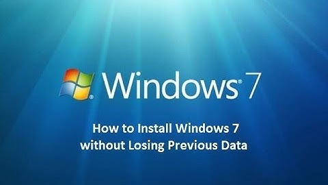 How to reinstall Windows without losing data on dell Pc and Laptop  ?