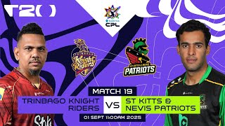 LIVE | Trinbago Knight Riders vs St Kitts & Nevis Patriots | CPL 2025 screenshot 5