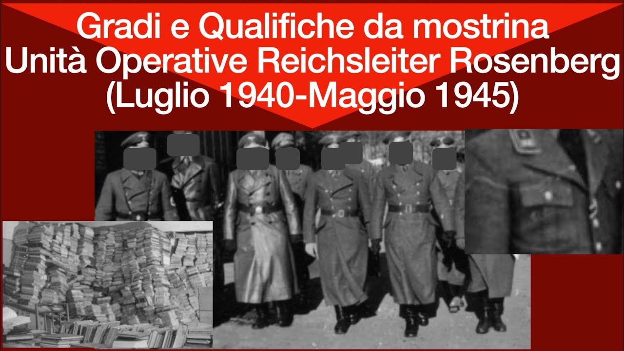 Gradi e Qualifiche Unità Operative Rosenberg (Luglio 1940 - Maggio 1945)
