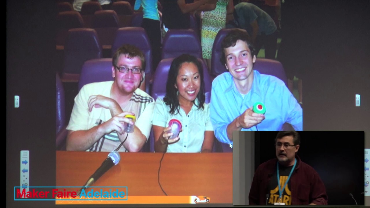 Adelaide Maker Faire Tom Tilley, Robots, Helmets & PVC Pipe Making on