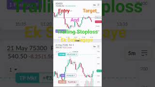trailing Stoploss #earning #stockmarket #trading #stocktrading #banknifty #earnmoney #intraday