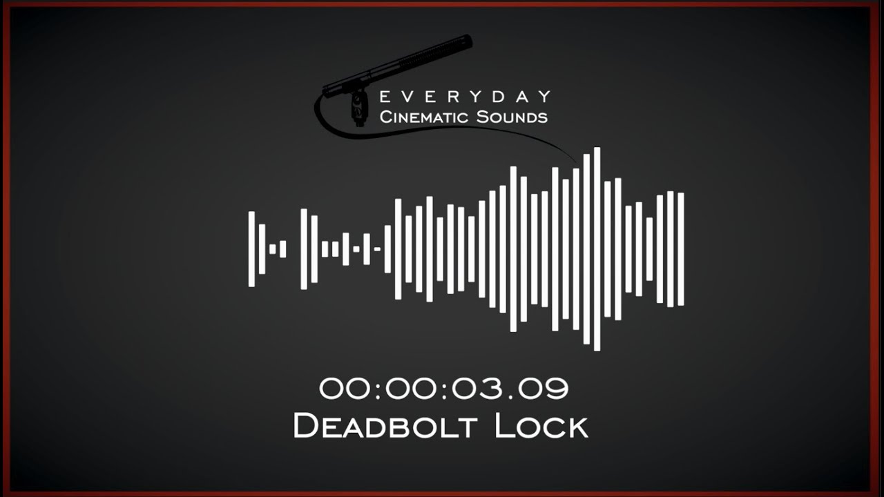 Deadbolt Lock HQ Sound Effects YouTube