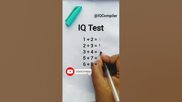 IQ Test || Math Puzzle || #shorts #iq #mathpuzzle