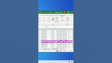 Cố định dòng cuối cùng trong bảng excel #Shorts #AzgadEdu #Azgad #AzgadAgency #EXCEL #codinhdong