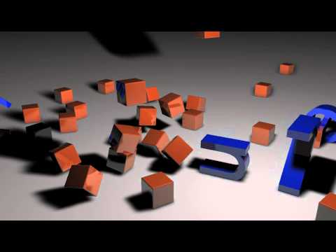 Falling cubes intro With cinema 4D