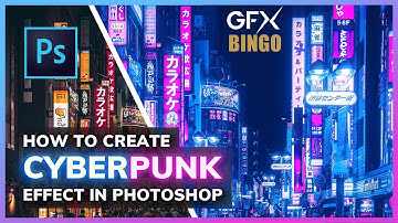 Neon Cyberpunk Effect Photoshop Tutorial Easy Way | GFXBingo