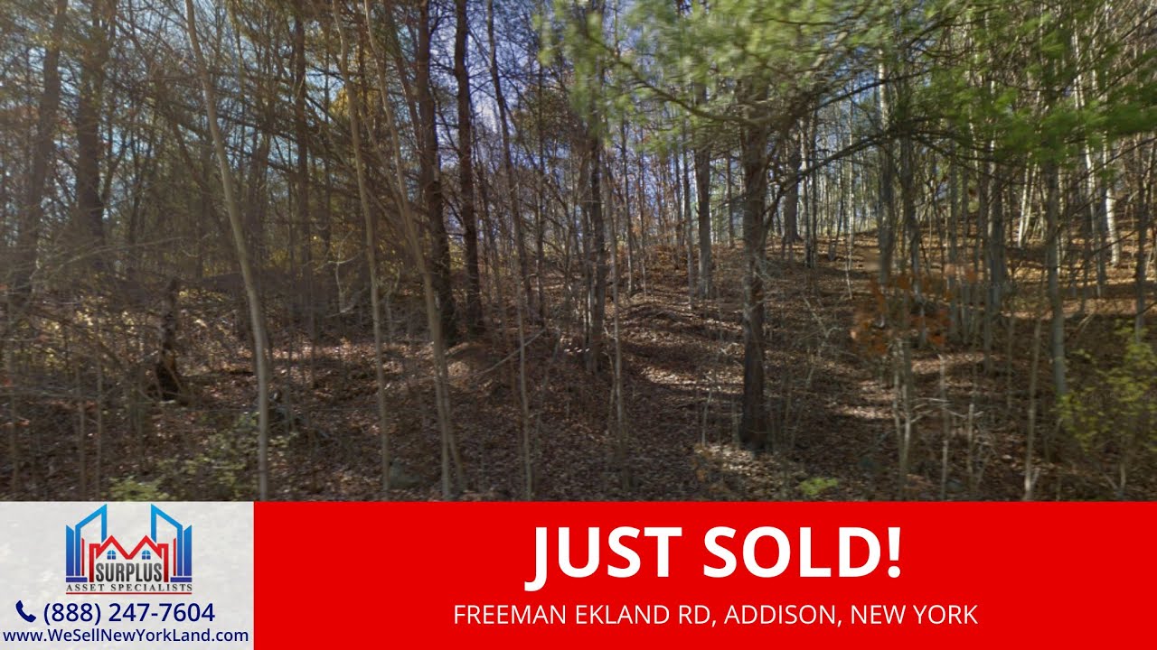 Just Sold By www.WeSellNewYorkLand.com - Freeman Ekland Rd, Addison, NY