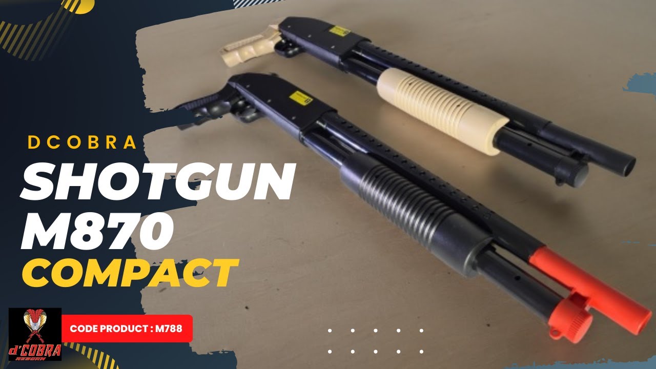 M788 Shell ASMR Shotgun Remington M870 Compact CQB Mainan Tembakan Kokang Airsoft ...