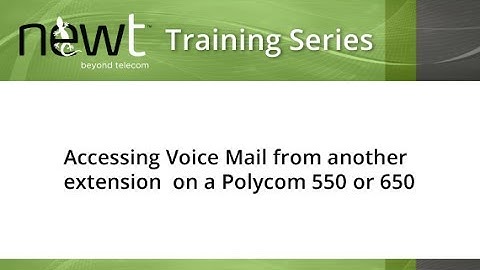 How to Access and Manage Voice Mail from another extension on a Polycom 550 or 650
