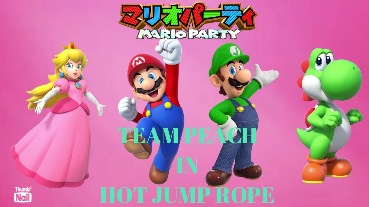Peach Jump Rope Mario Party 1 - Team Peach in Hot Rope Jump - YouTube