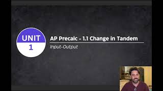 AP Precalc 1.1 Change in Tandem Part 1