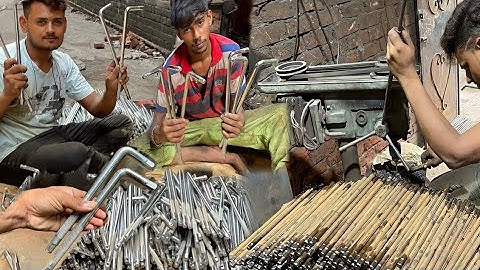 How L Handle Socket Wrenches are Made / The L Handle Socket Wrench Production Line || How its Made L