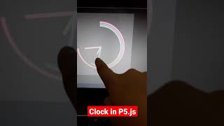 Working Clock in P5.js !  #shorts