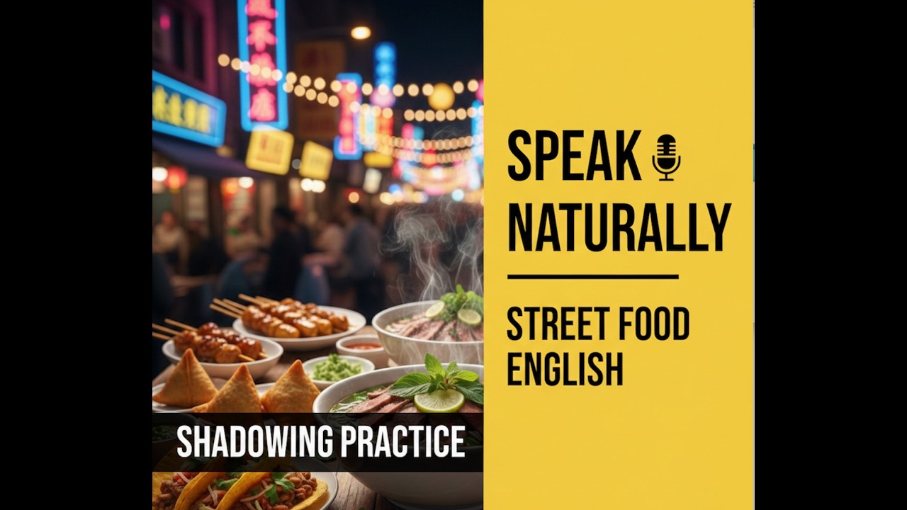 English Shadowing Practice | B2 Street Food | Natural Pronunciation & Improved Speaking Skills