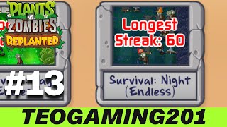 PvZ Replanted | Survival: Night (Endless) - 1-60 Flags | Part 13 screenshot 2