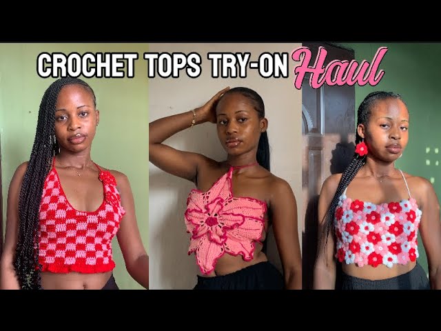 CROCHET GRANNY SQUARE SLEEVES CROP TOP|| Beginner-friendly