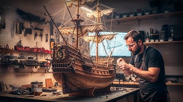 MAN Spends 1,800 HOURS Building an ULTRA-REALISTIC Scale Ship by @modelshipbuilder-tanaka