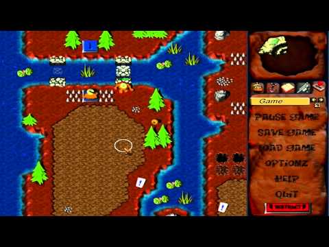 Gruntz (1999) Walkthrough - Stage 1 (THE GiANT RoCK) u0026 Stage 2 (HoLY SHoVELZ!)