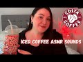 ASMR | Iced Coffee Sounds🧋(Scratching, Tapping, Whispers &amp; Coffee Sounds) 