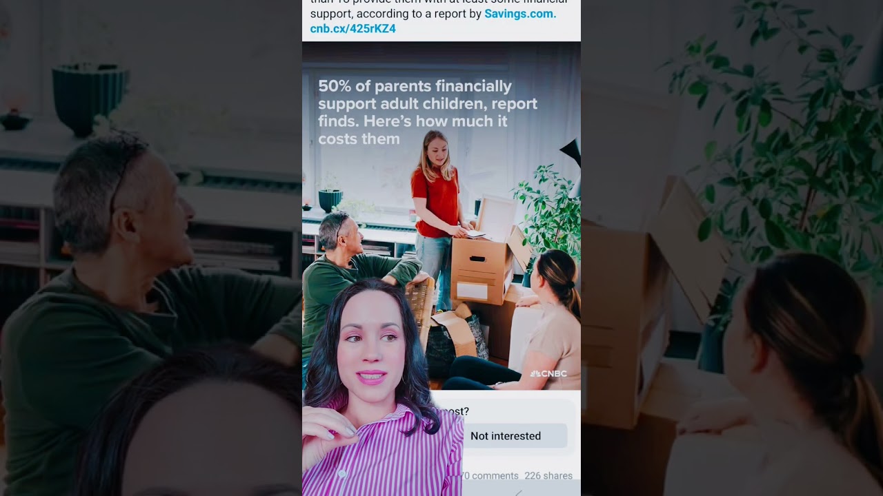 50% of parents now financially support their adult children 