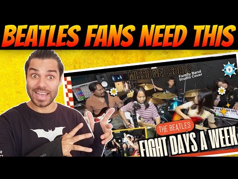 EIGHT DAYS A WEEK - The Beatles | Missioned Souls | family band studio cover// Reaction 