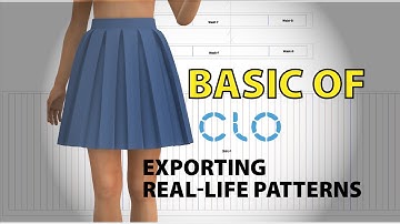 (Basic of CLO 3D) How to Export Real Life Patterns as PDF Patterns CLO 3D