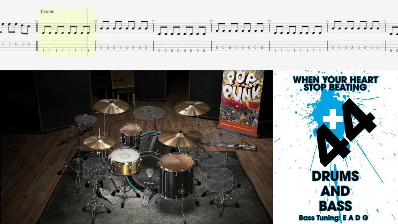 +44 - When Your Heart Stop Beating Guitar Backing Track