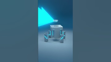 CubeBot Showcase #shorts #blender #animation #robotics