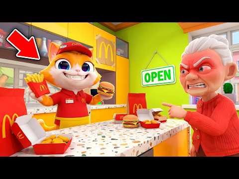 I Opened My Own McDONALD'S in Granny's House! 😼 (I Am Cat VR)