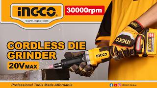 20V 30000Rpm Brushless Cordless Die Grinder Ingco Cdgli2001