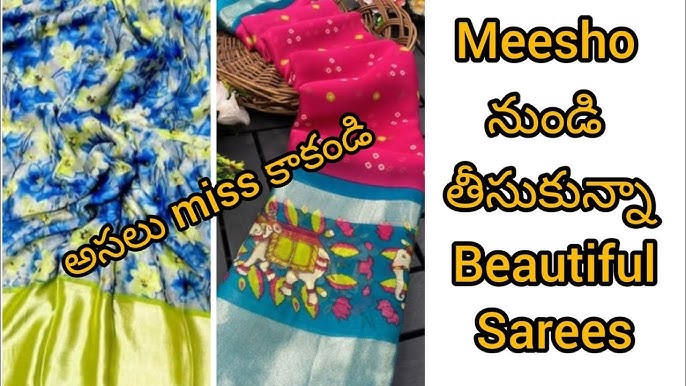 Beautiful collection from meesho#viral 😍#saree shapewear💕#long frock  #super qualityఅసలు miss కాకండి 