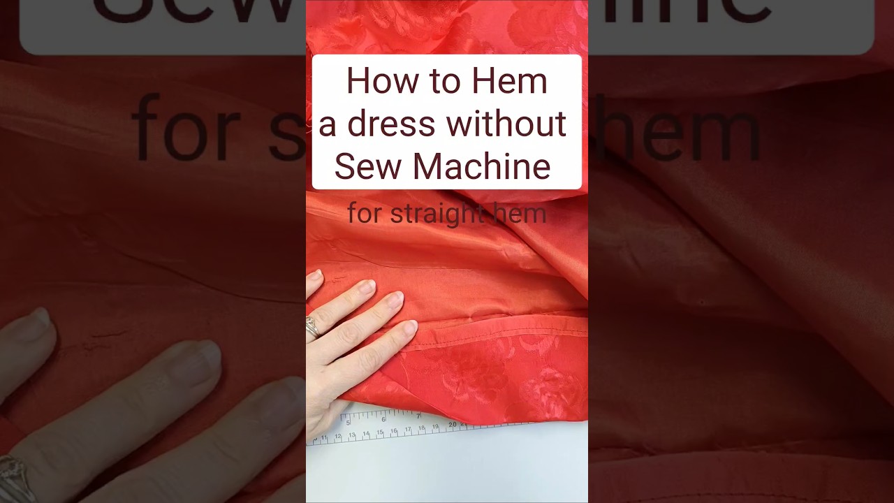 how to hem a silk dress without sewing JuliaBobbin: TWO Tutorials