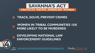 Savanna's Act signed into law, aimed to protect Native American women