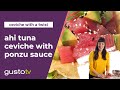 Easy Ahi Tuna Ceviche Recipe! *Homemade Ponzu Sauce* | One World Kitchen