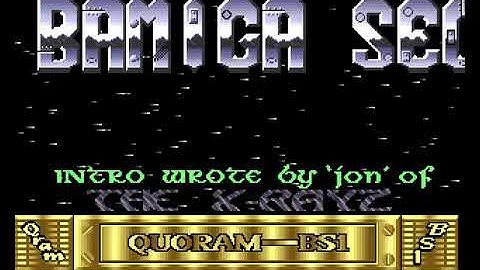 Bamiga Sector 1 & Quoram   Major Motions HYPERSPIN AMIGA INTRO CRACKTRO DEMO COMMODORE NOT MINE VIDE