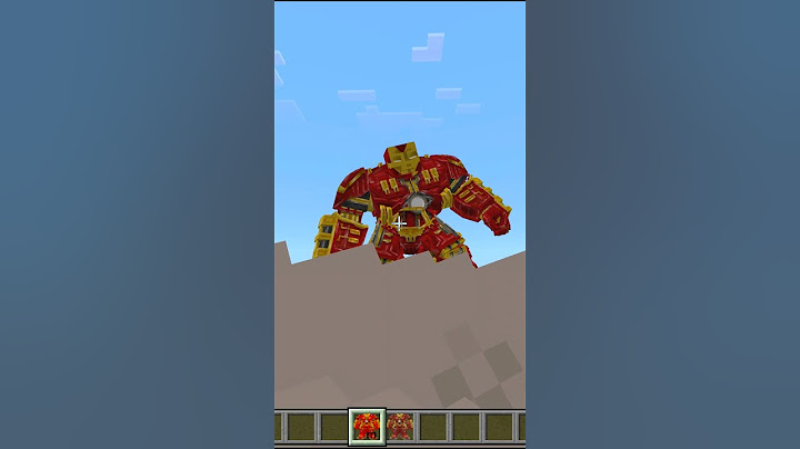 HULKBUSTER ADDON in Minecraft Bedrock Iron Man #minecraft #hulkbuster #ironman